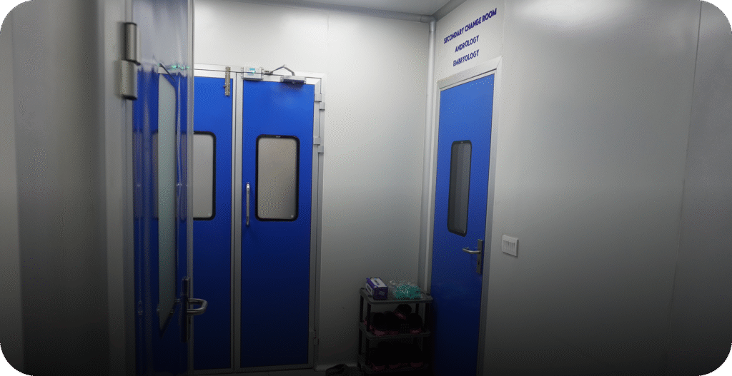 Secondary Change Room for Andrologists and Embryologists - AAS Fertility